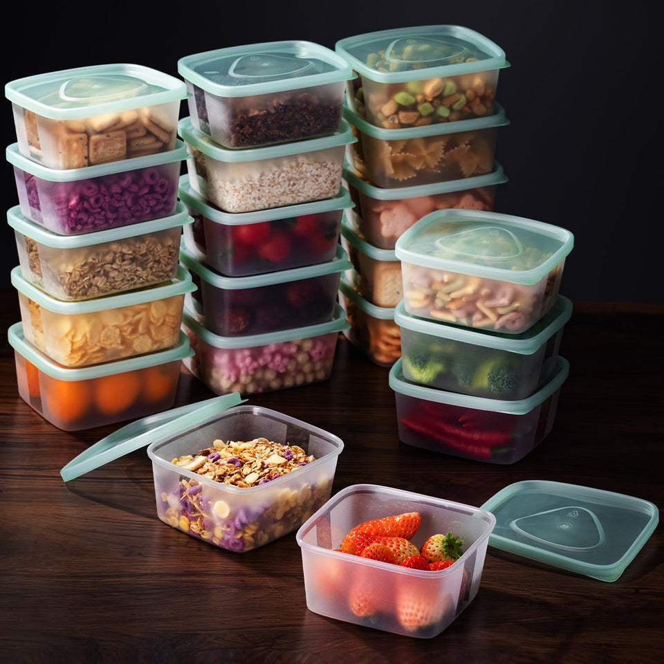 LivLab Mker 20oz container with frosted visible design for quick content checks.