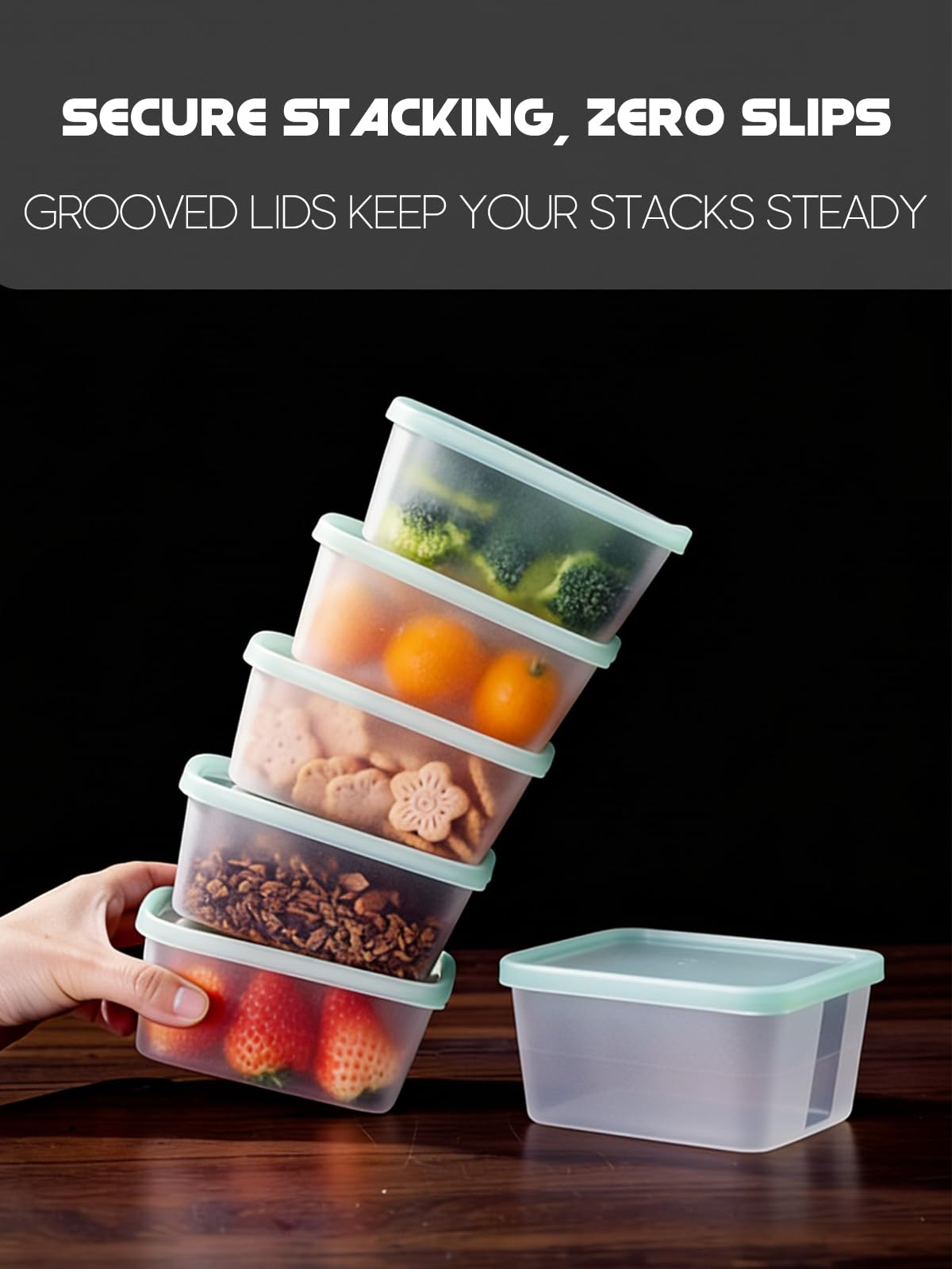 LivLab Mker microwave-safe with lid removed for reheating leftovers.