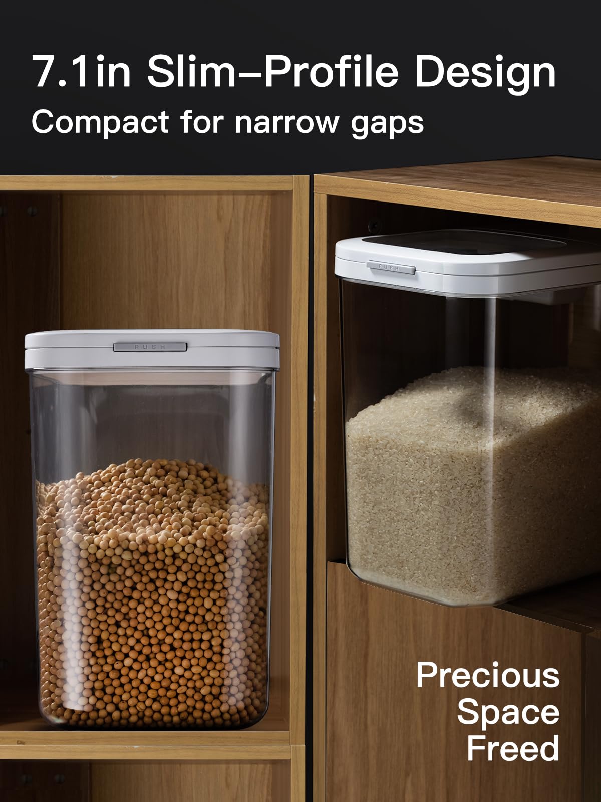 LivLab Mker push-button lid enables fast access during busy mornings.