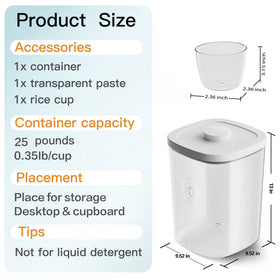 LivLab rice dispenser comes with brush for quick cleaning.
