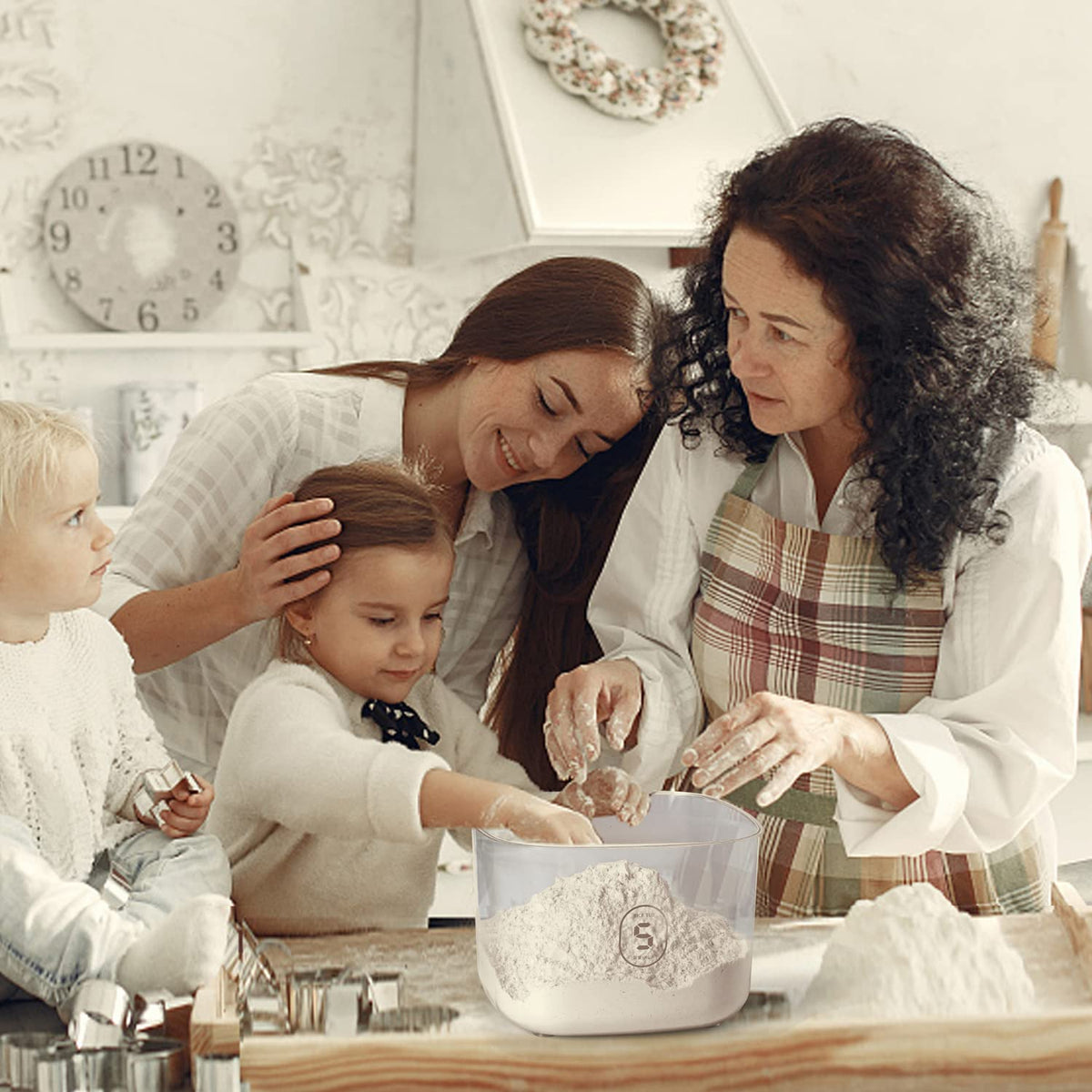LivLab rice dispenser compact design fits small kitchen spaces.