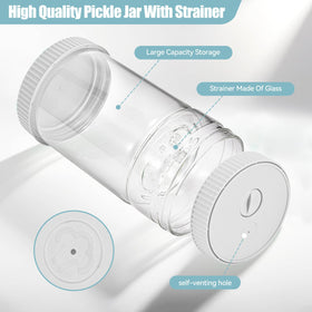 LIVSGNISTA built-in glass filter net keeps flavors pure and odors out
