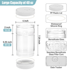 LIVSGNISTA don't-overfill tip helps prevent overflow during fermentation