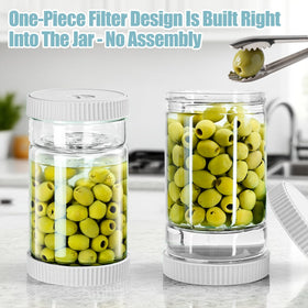 LIVSGNISTA safety materials with borosilicate glass and silicone seal for healthy ferments
