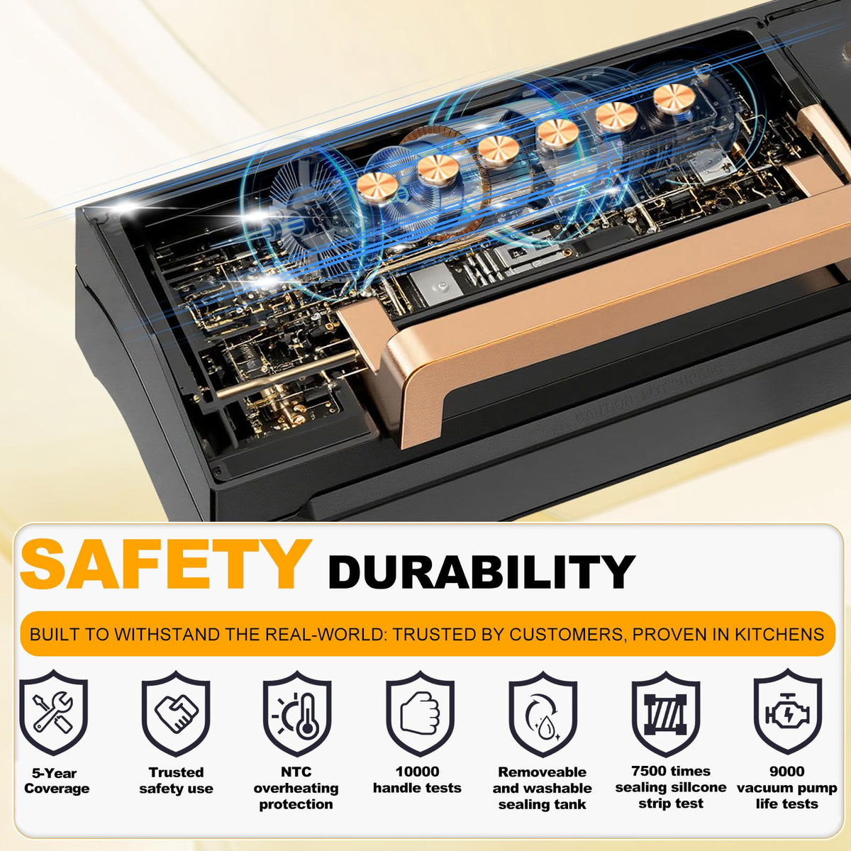 LIWUNON built‑in cutter and bag storage streamline prep