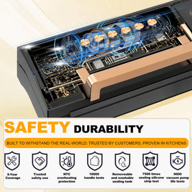 LIWUNON built‑in cutter and bag storage streamline prep