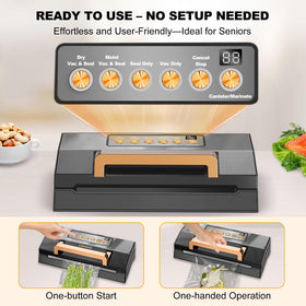 LIWUNON dual‑heat sealing system provides tight, leak‑proof bags