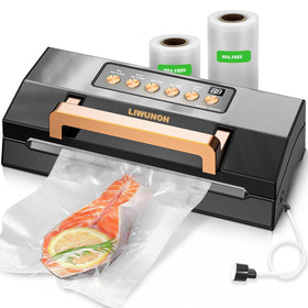 LIWUNON vacuum sealer demonstrates powerful suction for quick, fresh storage