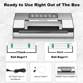 LIWUNON includes two bag rolls to boost ready-to-seal convenience.