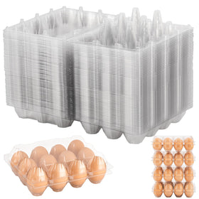 Lixavaer clear 60-pack egg cartons for bulk storage and inspection