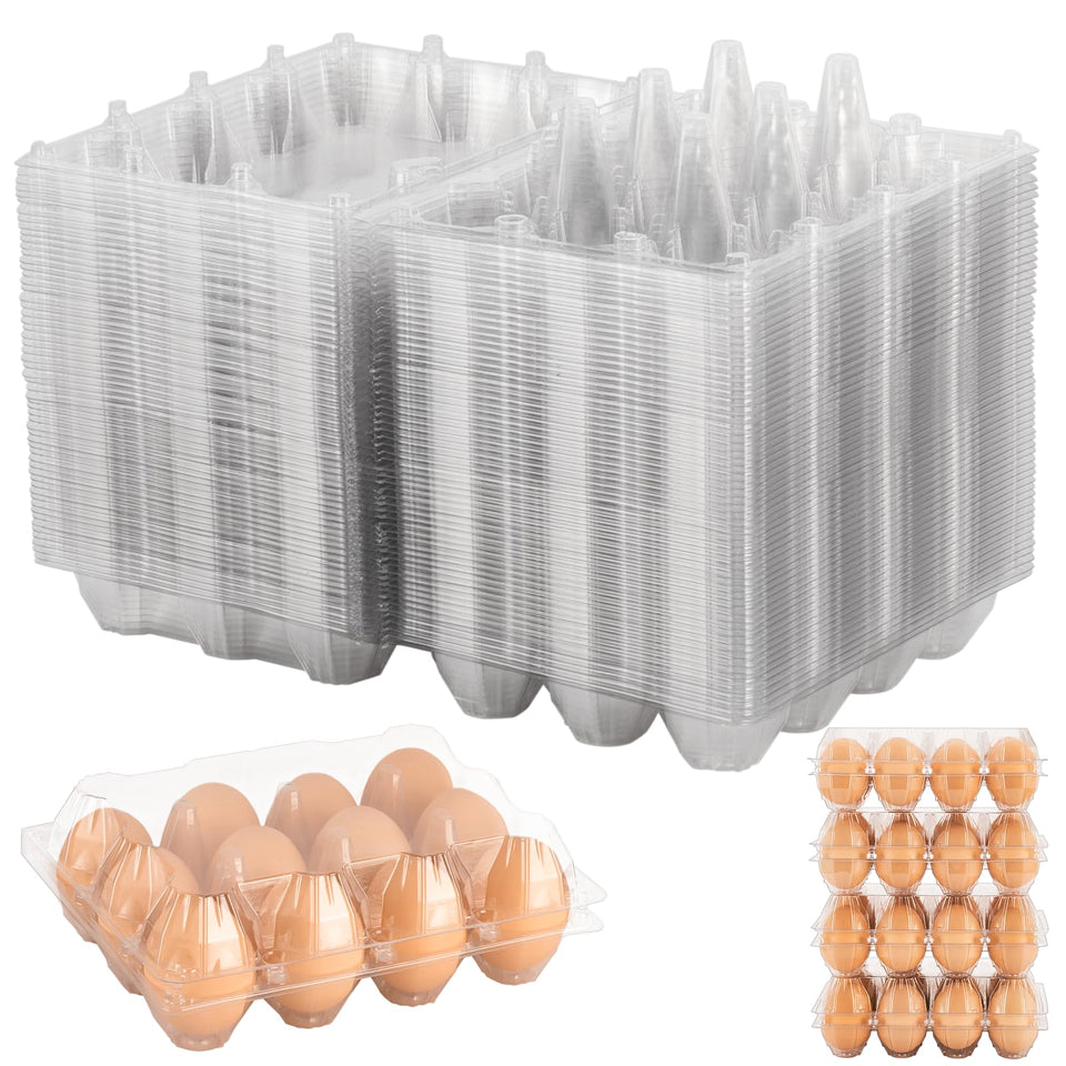 Lixavaer clear 60-pack egg cartons for bulk storage and inspection