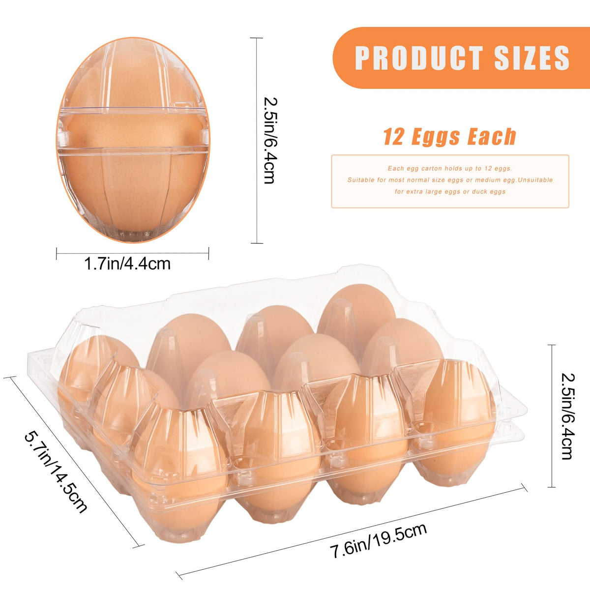 Lixavaer fridge-friendly egg containers for organized refrigeration