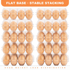 Lixavaer egg cartons with seven snap locks for secure transport