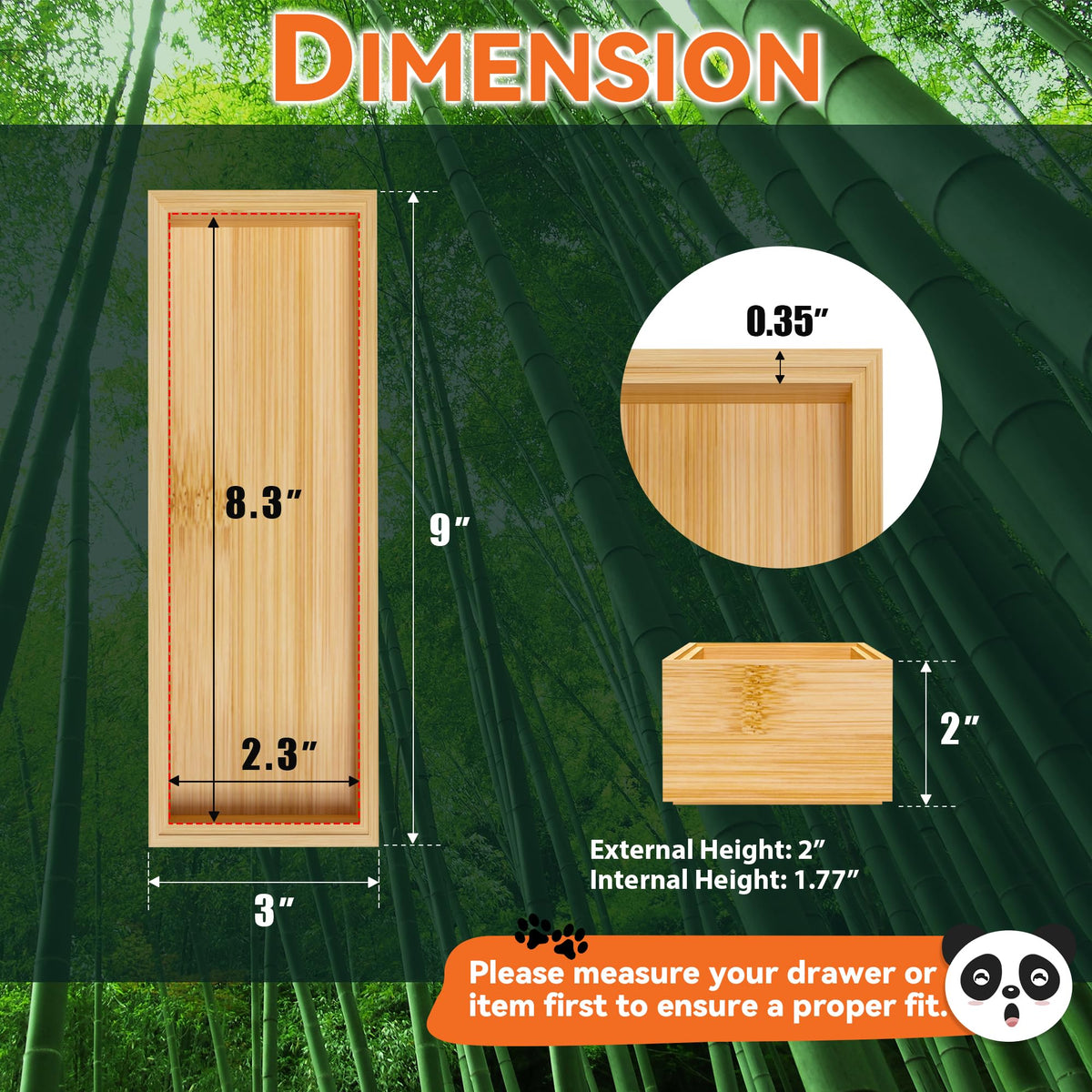 Lixple bamboo organizer inner compartments showing tidy utensil separation