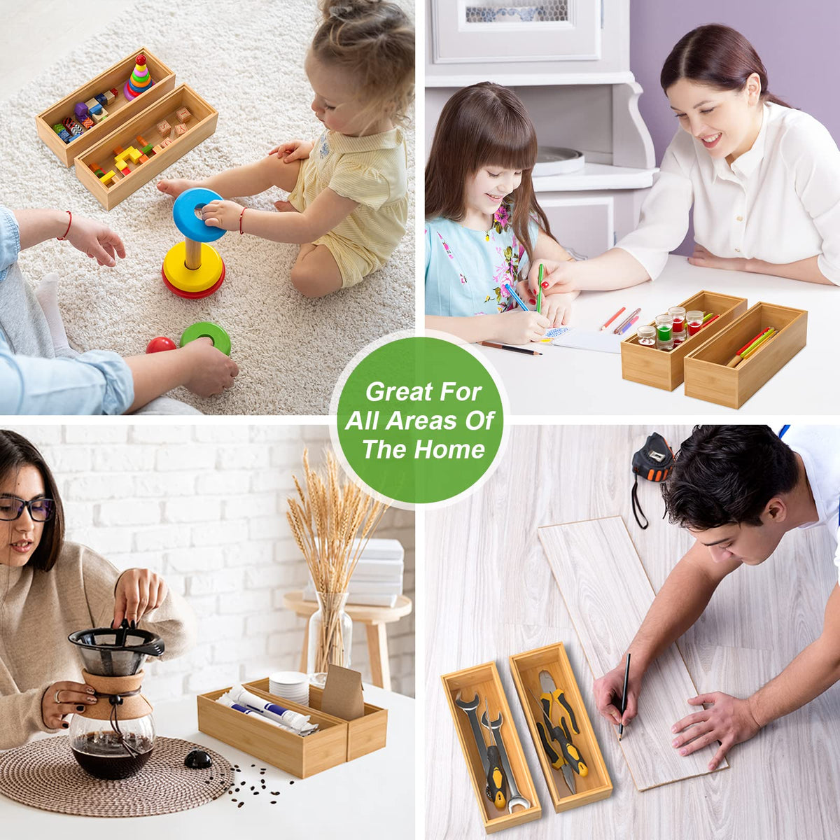 Lixple gadget holder in use for chopsticks and peelers in a drawer