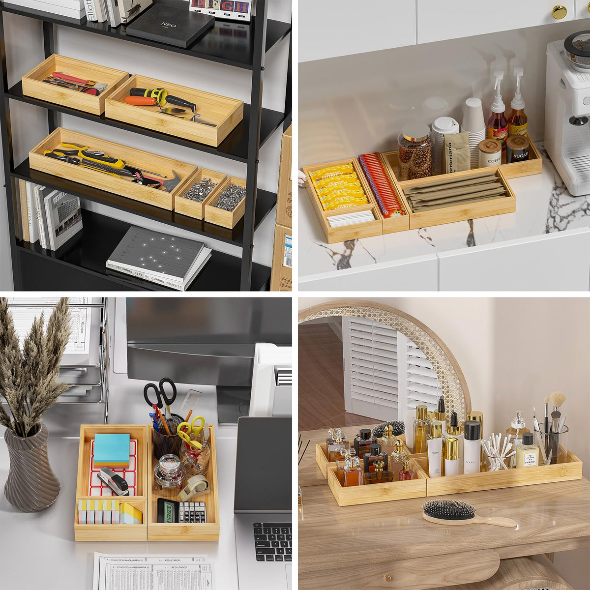 Lixple organizer supports multi-use storage solutions.