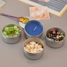 LIYAR silver metal tins offering durable reusable storage.