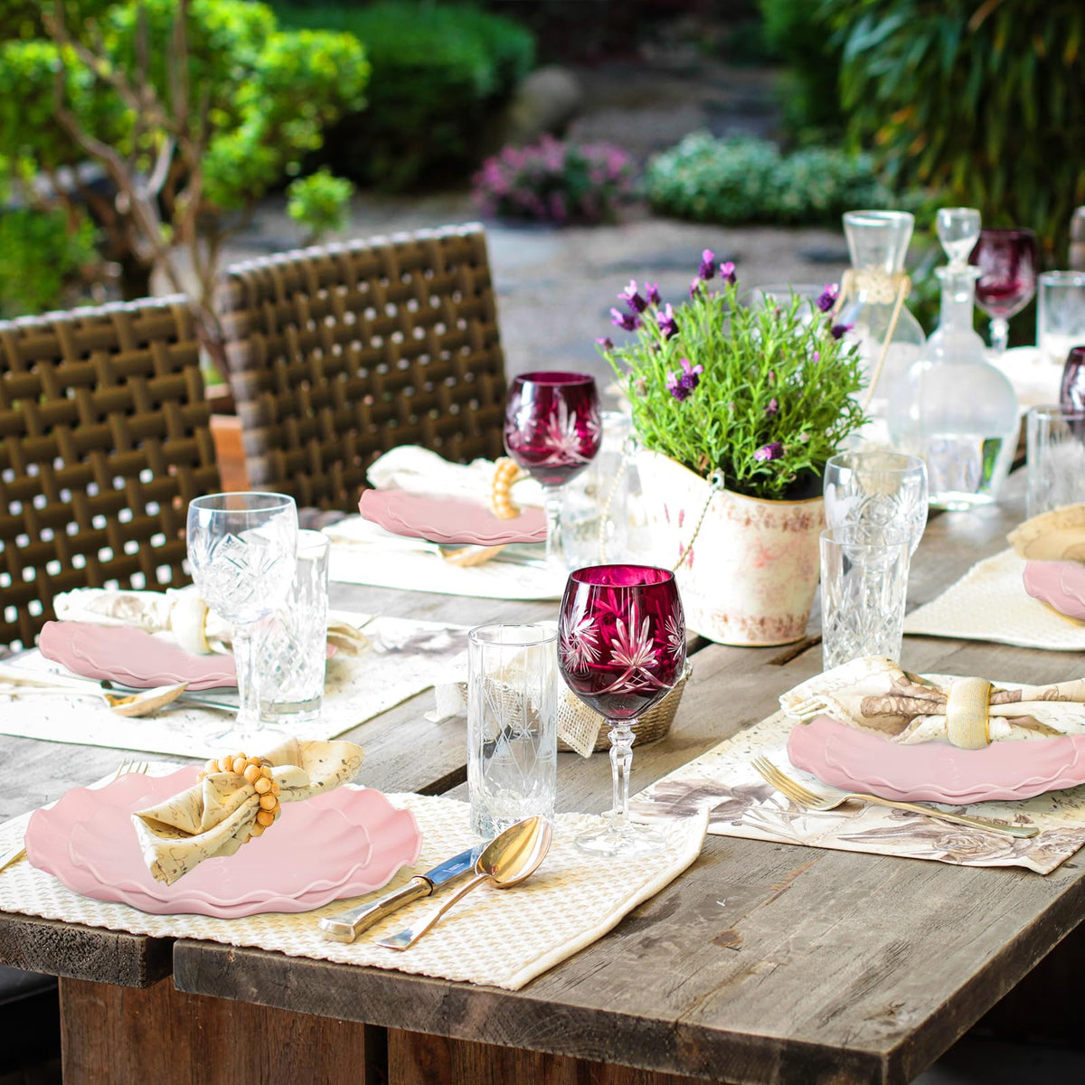 LIYH BPA-free pink plates for safe serving