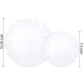 LIYH dessert plates 12-pcs, lightweight for easy handling at events.