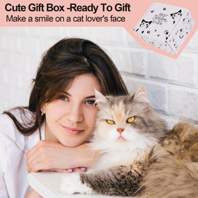 LiYiQ cat greeting card, cute message for celebrations