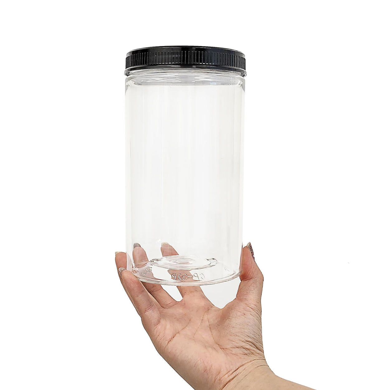 ljdeals 32oz PET jar suitable for storing dry foods and snacks