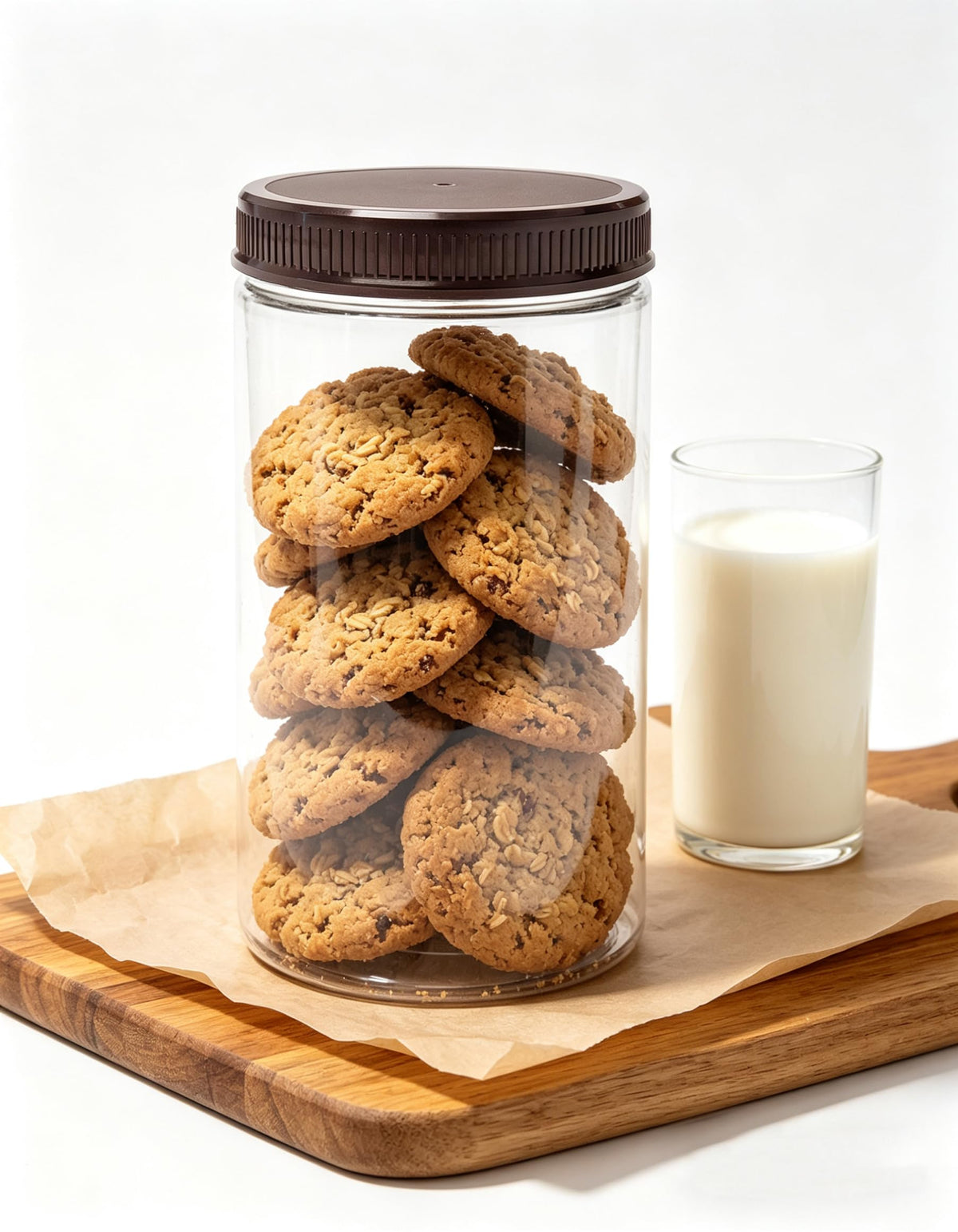 ljdeals thick-walled PET jar built for durable kitchen storage