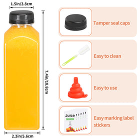 LJINOKYUN 24-bottle set supports batch prep and organization.