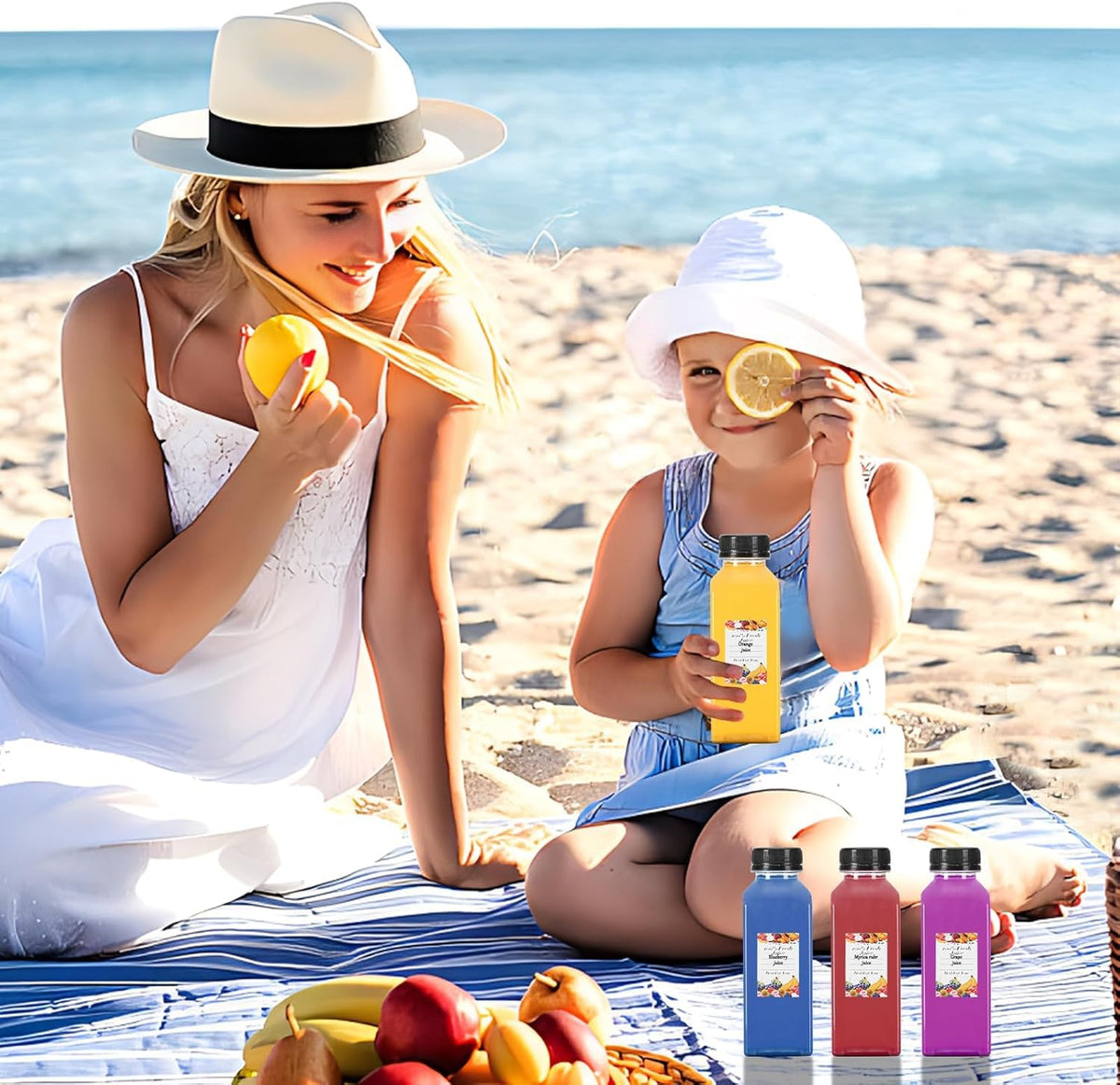 LJINOKYUN on-the-go bottles enable easy juice or milk on daily routines.