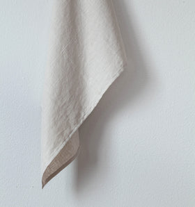 LK PureLife flax linen towel drying dishes quickly with minimal lint.