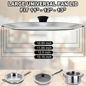 LKEAKICN lid withstands up to 450°F for steady simmering and heat control.