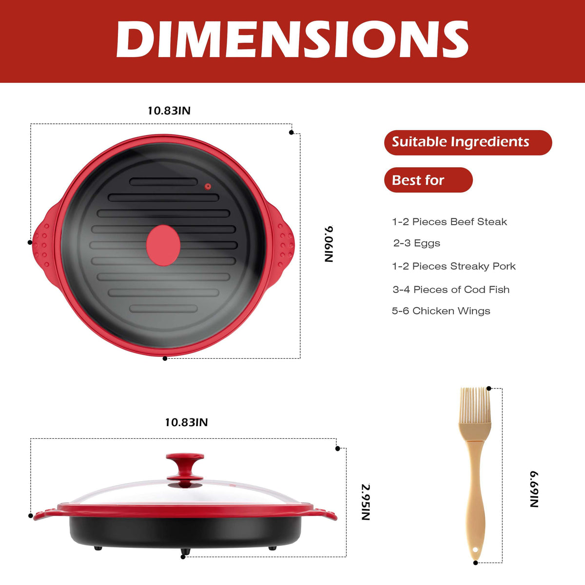Lkicwah food-grade silicone components ensure safe, durable cooking