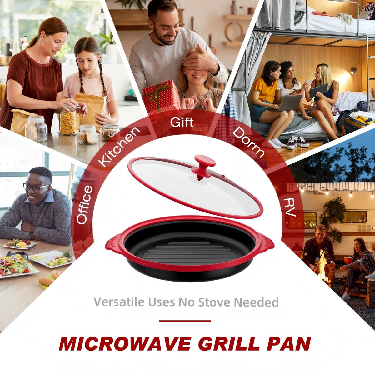 Lkicwah grill pan for meats and sandwiches browning in minutes