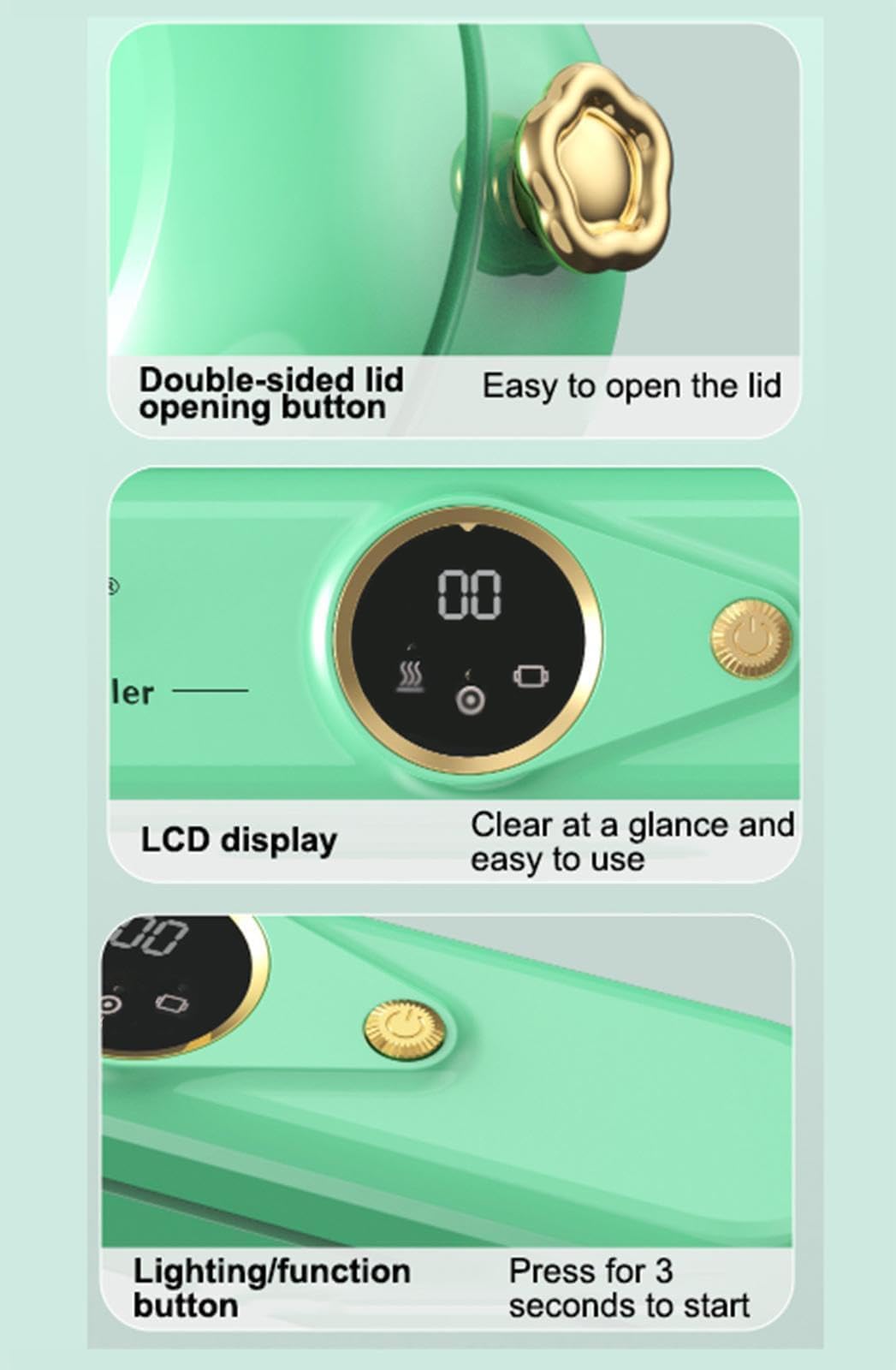 LKKNC vacuum sealer dry-wet modes in action across different foods.