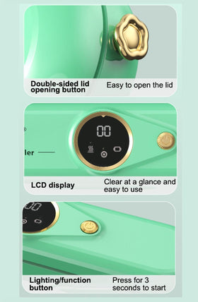 LKKNC vacuum sealer dry-wet modes in action across different foods.