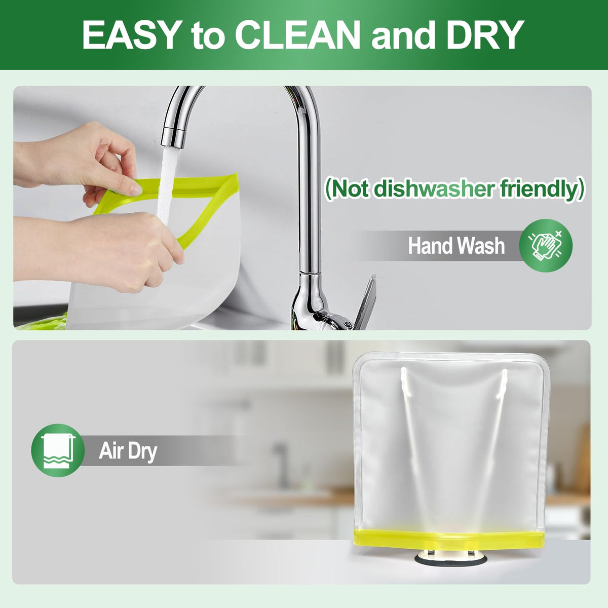 LKSUMPT airtight zipper design ensures easy sealing and leak prevention.