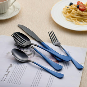 LKTDYMEG flatware modern styling complements any table setting.