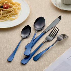 LKTDYMEG teaspoon in black-blue for precise stirring.