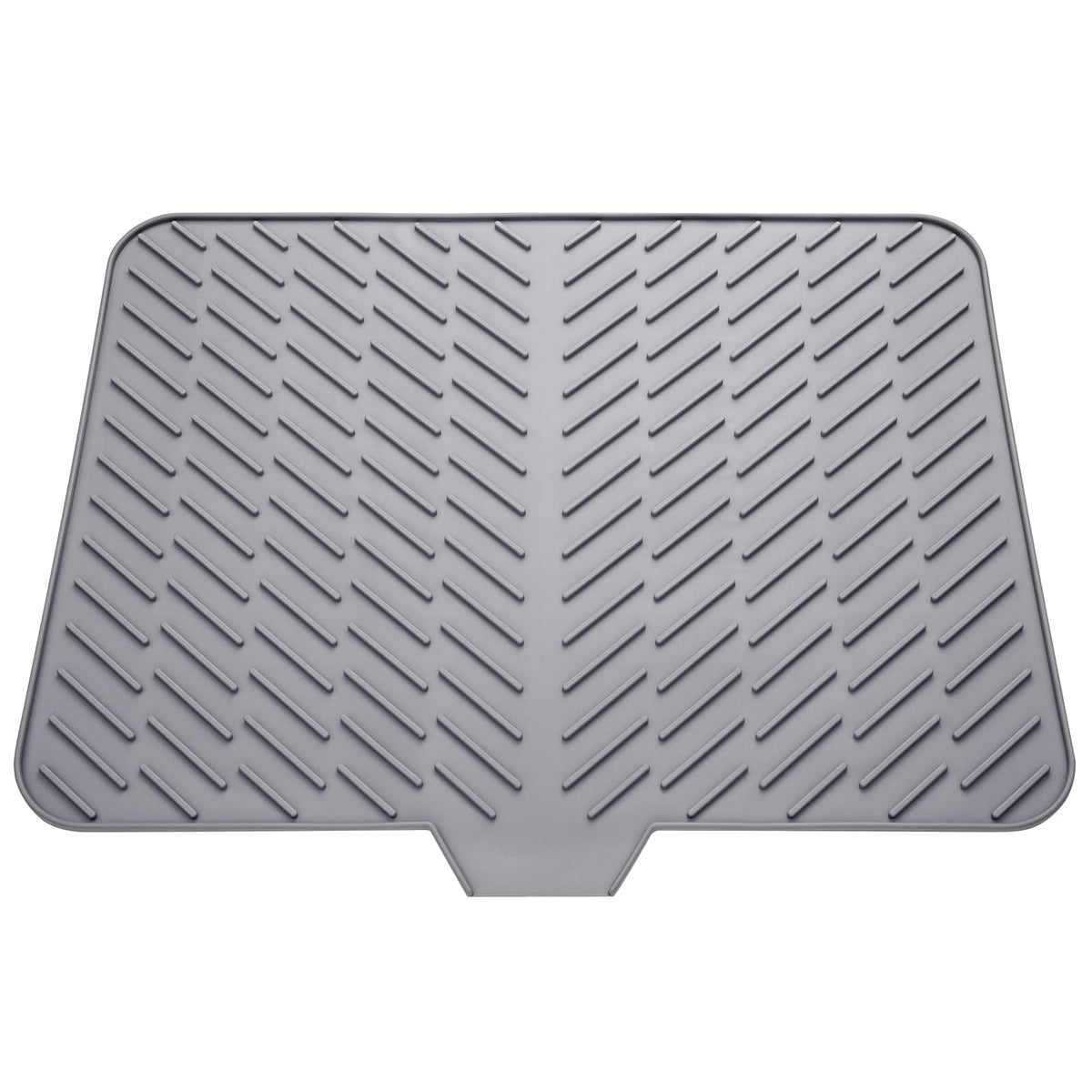 LKYLIVE silicone drying mat with built-in drain lip for tidy counters.