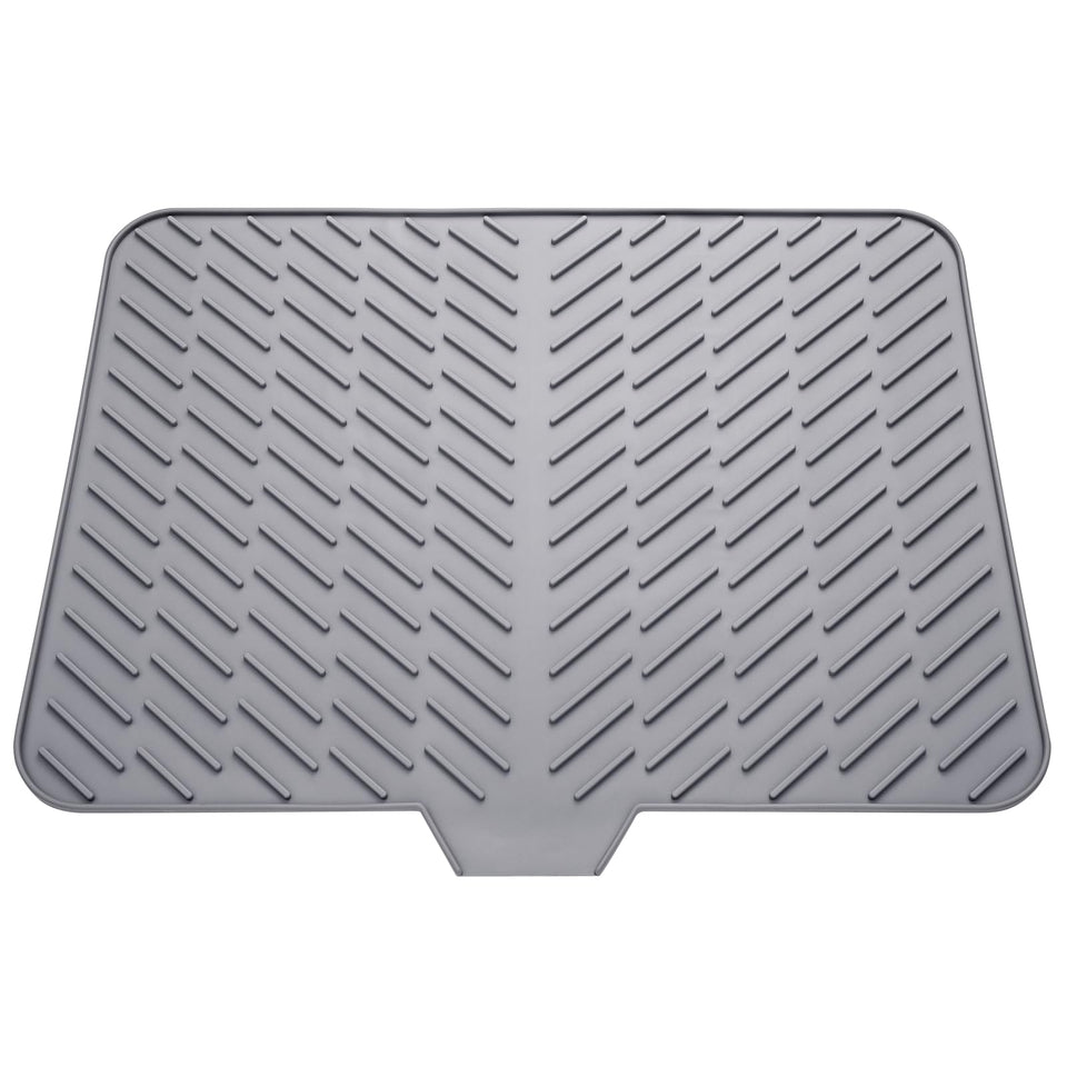 LKYLIVE silicone drying mat with built-in drain lip for tidy counters.