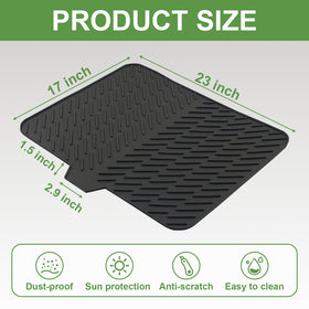 LKYLIVE silicone drying mat texture close-up highlights flexible, food-grade silicone