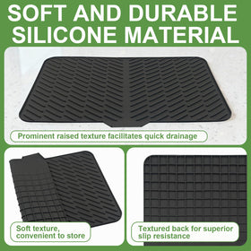 LKYLIVE non-slip surface keeps dishes in place on countertop