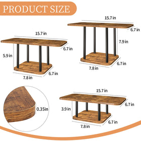 LLAXERGU dessert stands assembly in minutes with included screws and wrench.