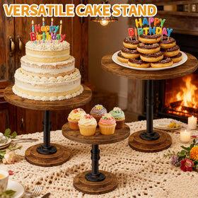 LLAXERGU dessert table rustic accents add rustic charm and cohesion to events