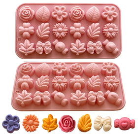 LLchunyun daisy flower mold for chocolates and candies with easy release.