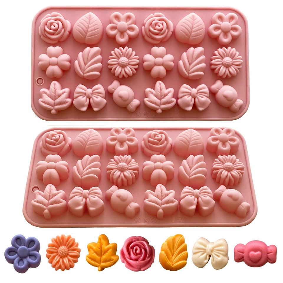 LLchunyun daisy flower mold for chocolates and candies with easy release.