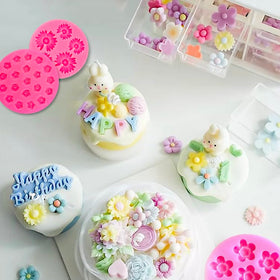 LLchunyun rose chocolate mold with soft non-stick surface for easy release
