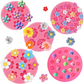 LLchunyun rose silicone flower mold for mini candies and decorations