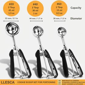 LLESCA 18-8 stainless steel construction resists staining.