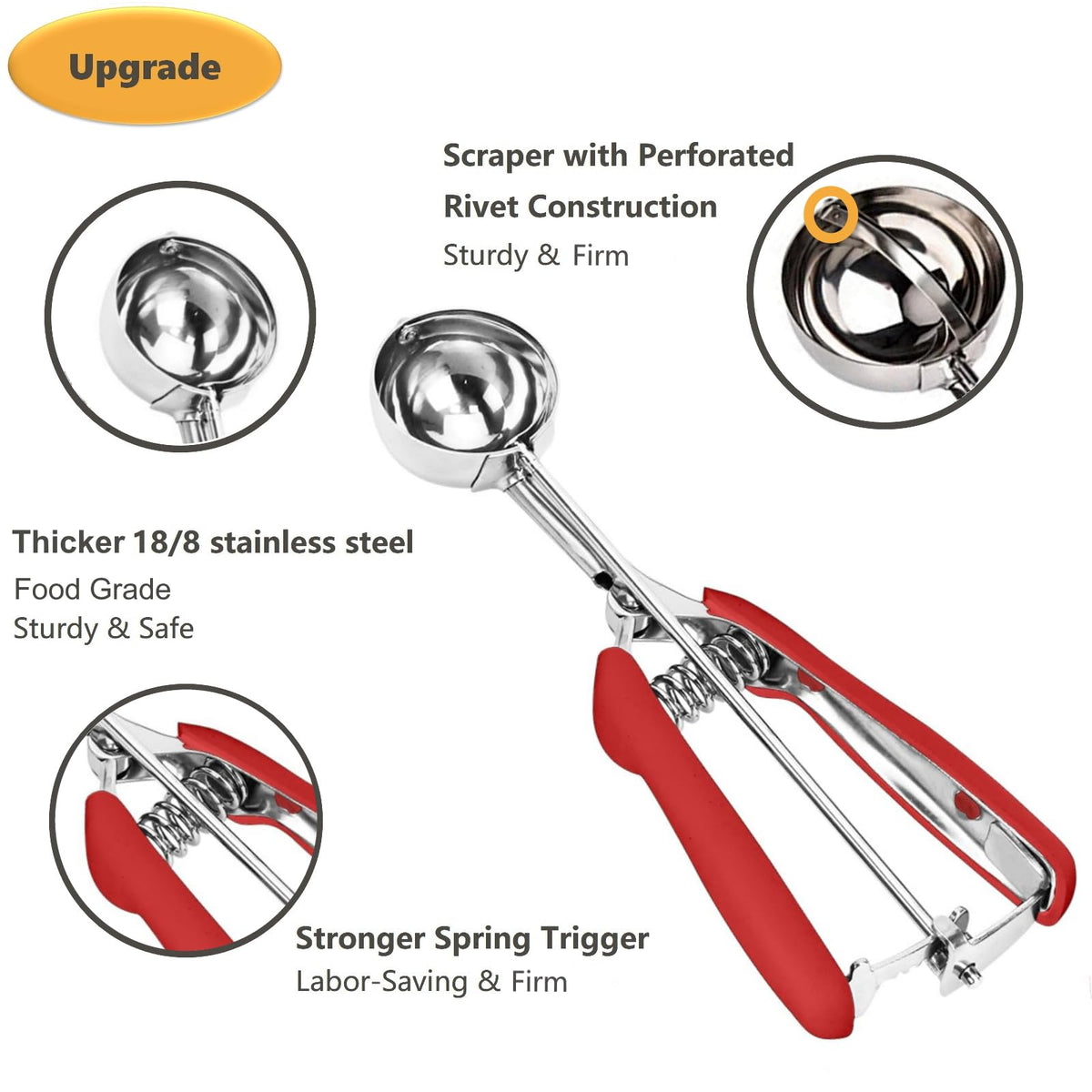 LLESCA trigger-release feature for clean, effortless portion release.