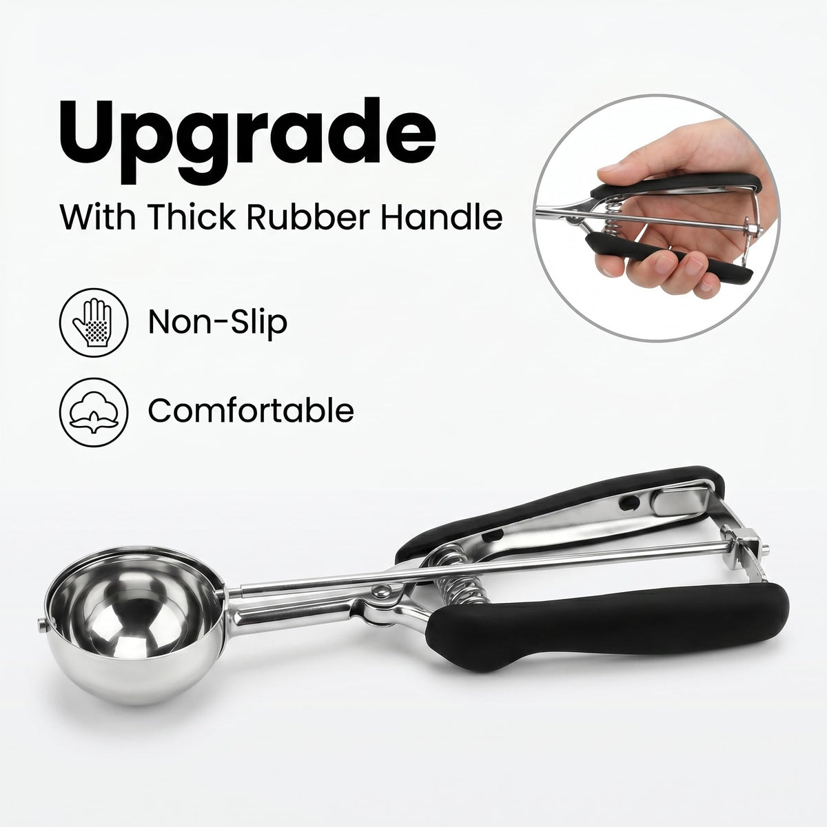 LLESCA small 1 Tbsp scoop for uniform dough portions.